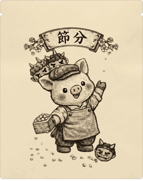 画像1: 鬼も黙る、深煎りの福。 (1)