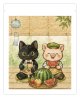 黒猫とブタの、夏のお気に入り