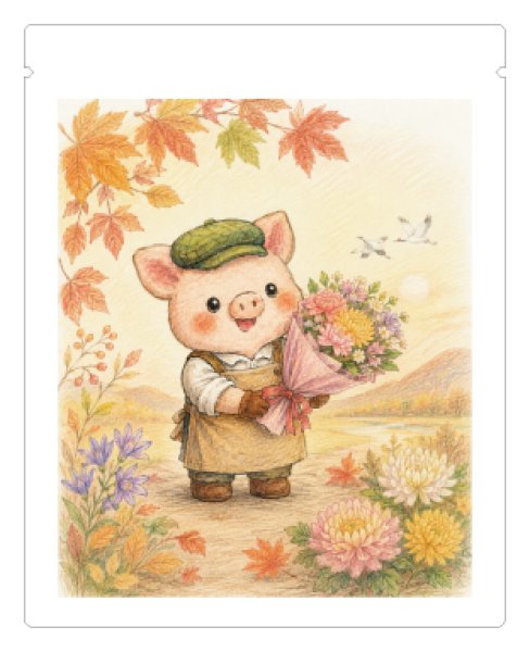 画像1: ほっと秋色〜感謝の花束を添えて〜 (1)