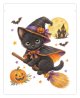 魔女の黒猫と満月の夜